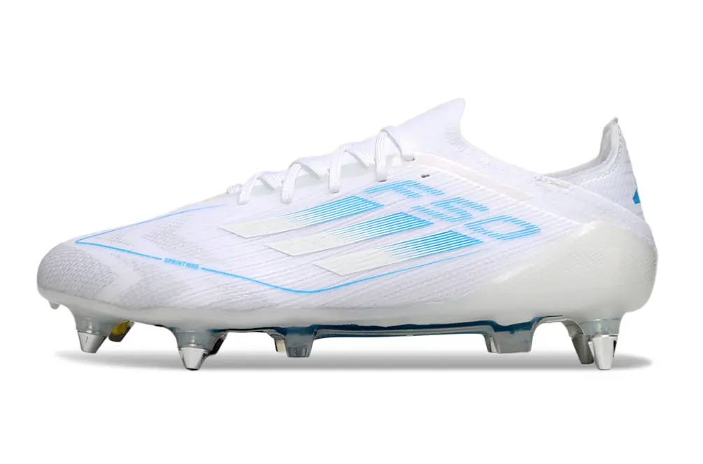 Adidas F50 Elite SG - White/Ice Blue/Royal Blue