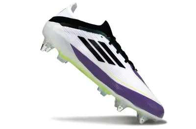 Messi x Adidas F50 Elite SG - White/Vibrant Purple/Luminous Green