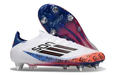 Son x Adidas F50 Elite SG - White/Fiery Orange/Sky Blue