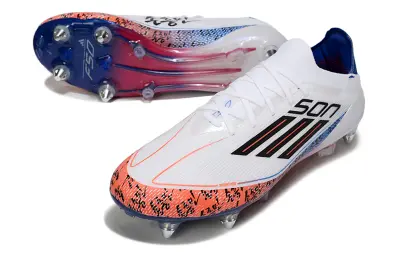 Son x Adidas F50 Elite SG - White/Fiery Orange/Sky Blue