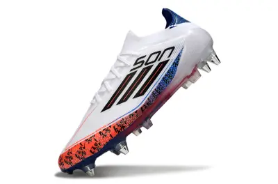 Son x Adidas F50 Elite SG - White/Fiery Orange/Sky Blue
