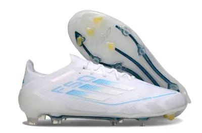Adidas F50 Elite FG - White/Sky Blue/Crystal Clear