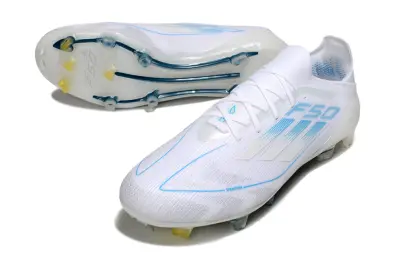 Adidas F50 Elite FG - White/Sky Blue/Crystal Clear