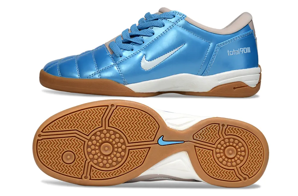 Nike Total 90 III IC - Blue/Light Blue/Gum Brown