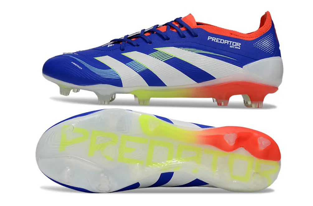 Adidas Predator 25 Elite FG - Blue/Electric Orange/Neon Green