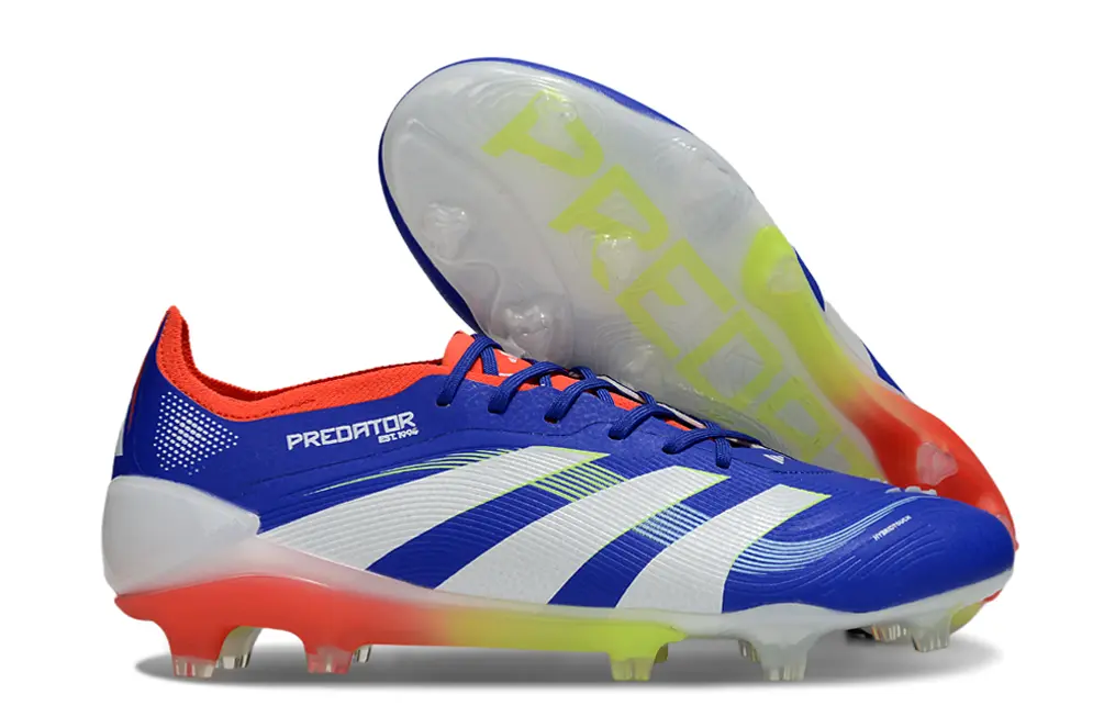 Adidas Predator 25 Elite FG - Blue/Electric Orange/Neon Green