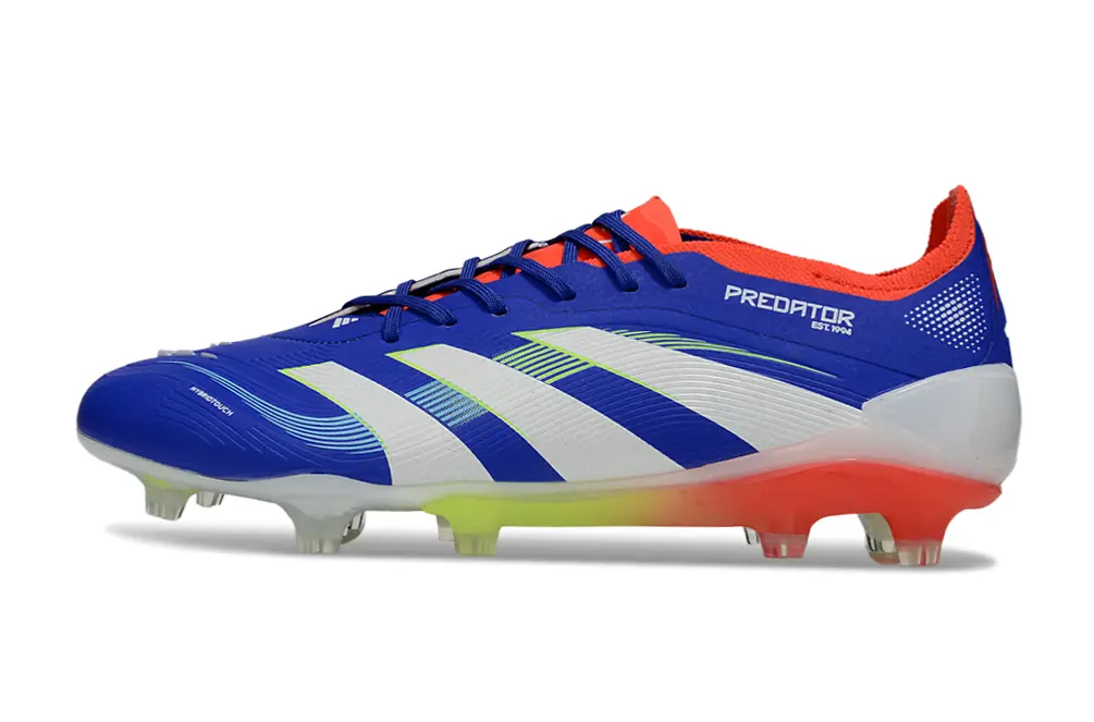 Adidas Predator 25 Elite FG - Blue/Electric Orange/Neon Green