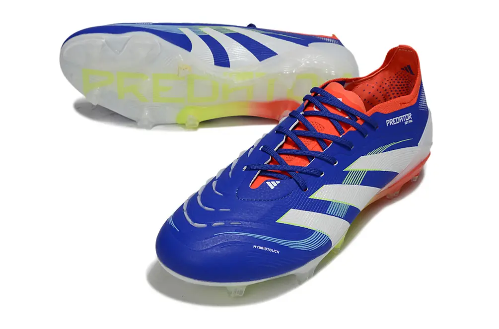 Adidas Predator 25 Elite FG - Blue/Electric Orange/Neon Green