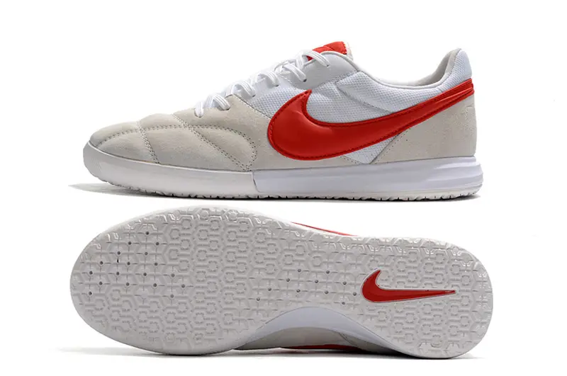 Nike Premier 2 Sala IC - White/Fiery Red/Soft Grey