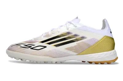Adidas F50 Pro TF - White/Gold/Black
