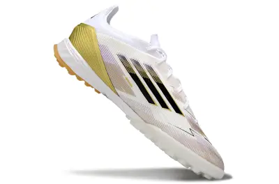 Adidas F50 Pro TF - White/Gold/Black