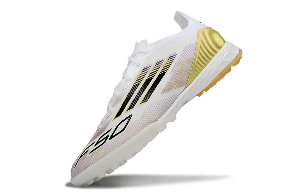 Adidas F50 Pro TF - White/Gold/Black