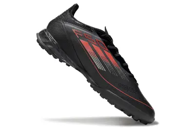 Adidas F50 Pro TF - Black/Crimson Blaze/Metallic Silver