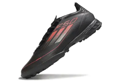Adidas F50 Pro TF - Black/Crimson Blaze/Metallic Silver