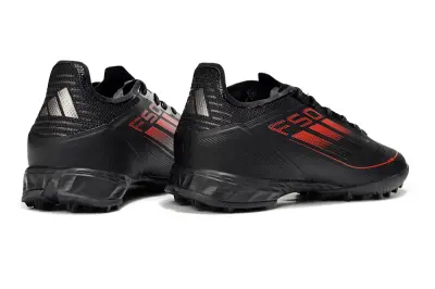 Adidas F50 Pro TF - Black/Crimson Blaze/Metallic Silver