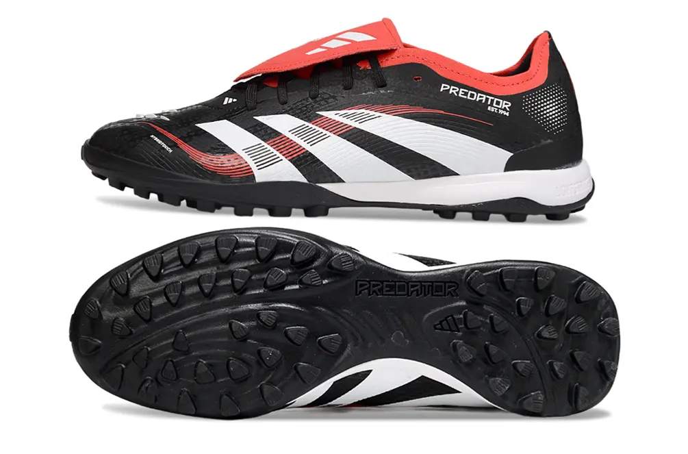Adidas Predator Elite Foldover Tongue TF - Black/Crimson Red/White
