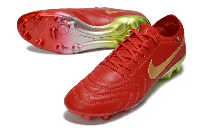 Nike Tiempo Legend 10 Elite FG - Red/Golden Yellow/Lime Green