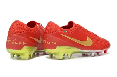 Nike Tiempo Legend 10 Elite FG - Red/Golden Yellow/Lime Green
