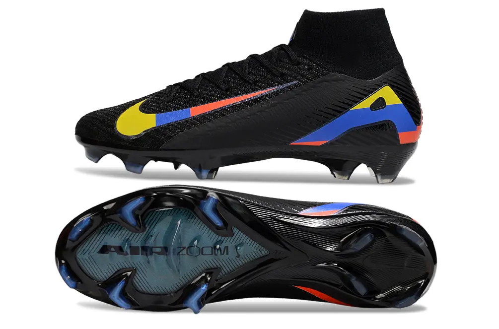 Nike Air Zoom Mercurial Superfly 10 Elite FG - Black/Yellow Flash/Blue Wave