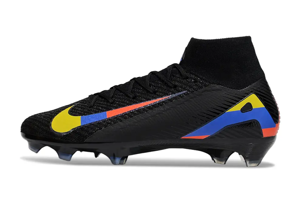 Nike Air Zoom Mercurial Superfly 10 Elite FG - Black/Yellow Flash/Blue Wave