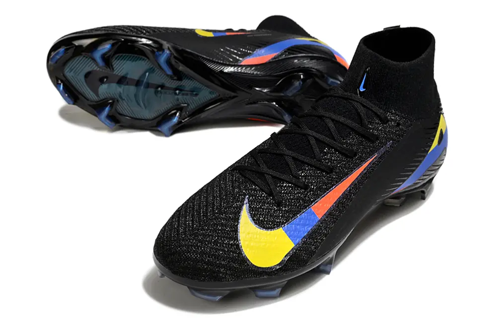 Nike Air Zoom Mercurial Superfly 10 Elite FG - Black/Yellow Flash/Blue Wave