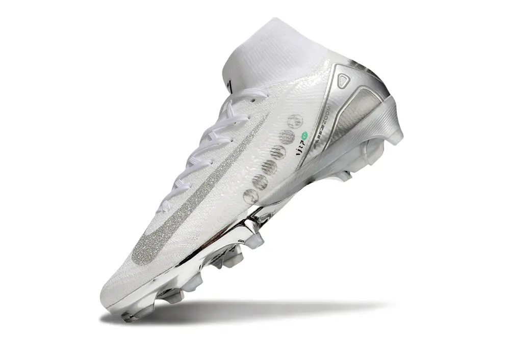 Nike Air Zoom Mercurial Superfly 10 Elite FG - White/Metallic Silver/Glossy White