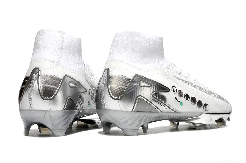 Nike Air Zoom Mercurial Superfly 10 Elite FG - White/Metallic Silver/Glossy White