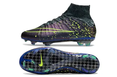 Nike Mercurial Superfly 4 Elite FG - Purple/Vibrant Lime/Deep Blue