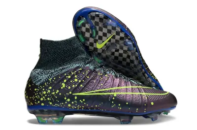 Nike Mercurial Superfly 4 Elite FG - Purple/Vibrant Lime/Deep Blue
