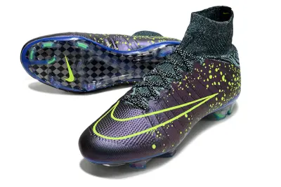 Nike Mercurial Superfly 4 Elite FG - Purple/Vibrant Lime/Deep Blue