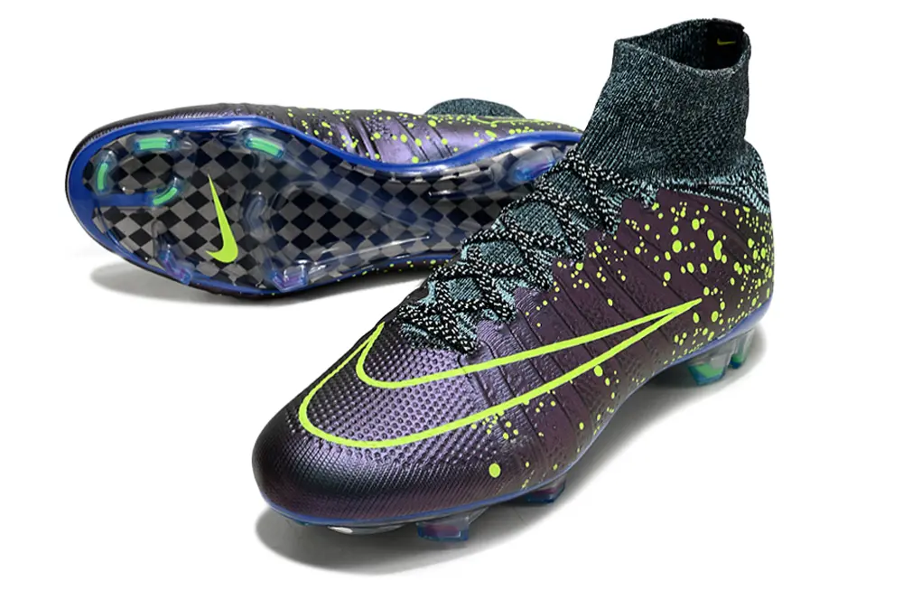 Nike Mercurial Superfly 4 Elite FG - Purple/Vibrant Lime/Deep Blue