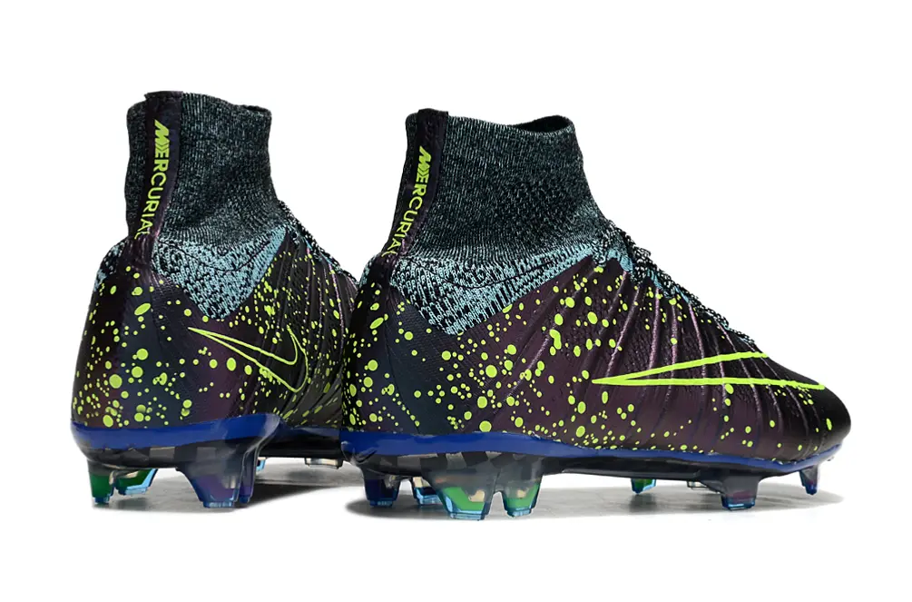 Nike Mercurial Superfly 4 Elite FG - Purple/Vibrant Lime/Deep Blue