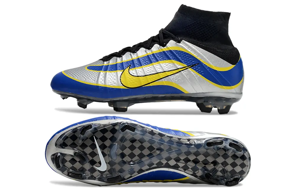 Nike Mercurial Superfly 4 Elite FG - Blue/Electric Yellow/Silver