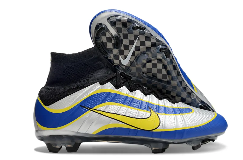 Nike Mercurial Superfly 4 Elite FG - Blue/Electric Yellow/Silver