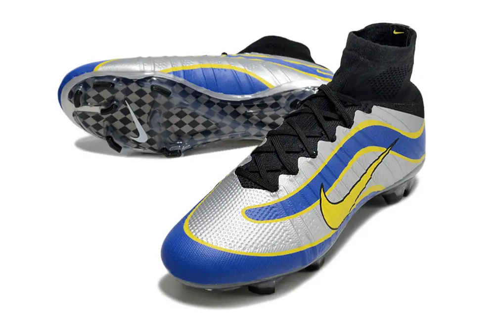 Nike Mercurial Superfly 4 Elite FG - Blue/Electric Yellow/Silver