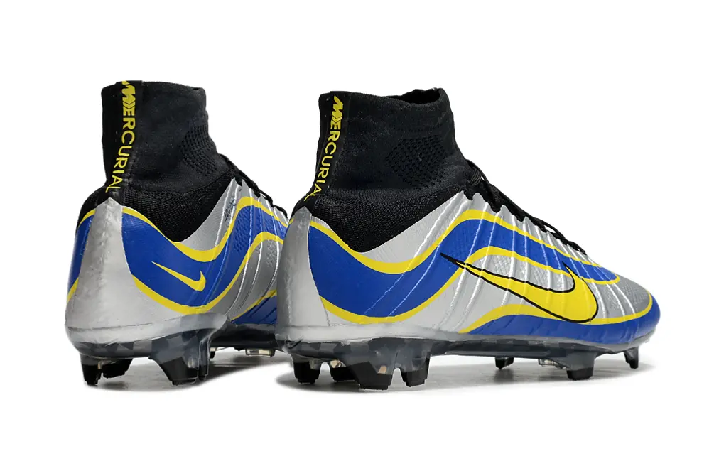 Nike Mercurial Superfly 4 Elite FG - Blue/Electric Yellow/Silver