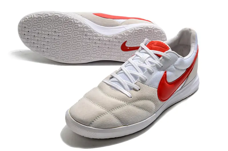 Nike Premier 2 Sala IC - White/Fiery Red/Soft Grey