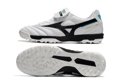Mizuno Morelia Sala Classic TF - White/Midnight Black/Turquoise Blue