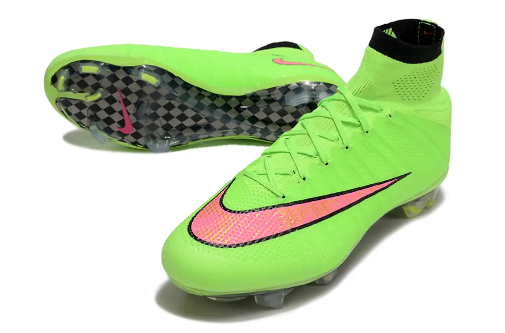 Nike Mercurial Superfly 4 Elite FG - Green/Vibrant Lime/Neon Pink