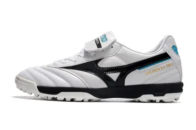Mizuno Morelia Sala Classic TF - White/Midnight Black/Turquoise Blue