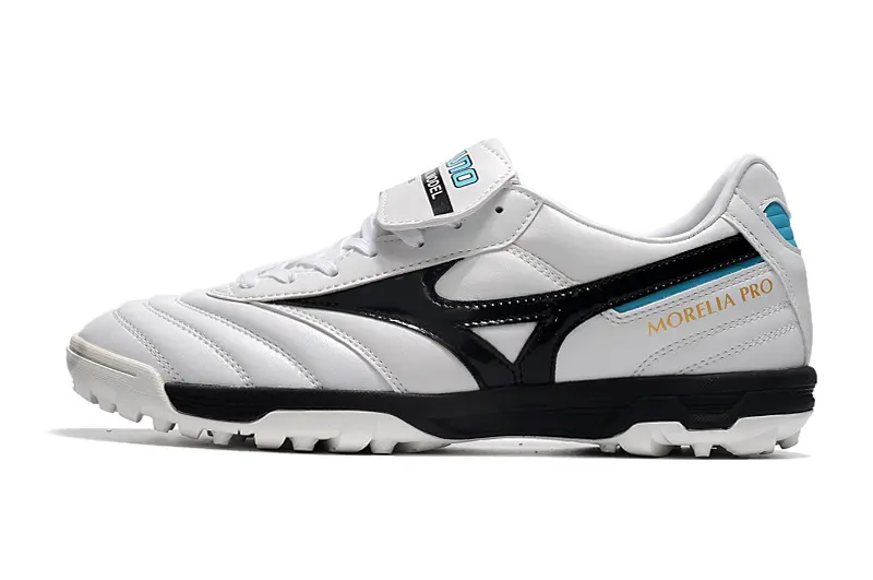 Mizuno Morelia Sala Classic TF - White/Midnight Black/Turquoise Blue