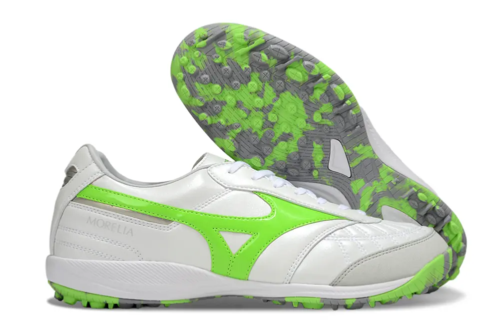 Mizuno Morelia Neo 4 TF - White/Lime Green/Gray
