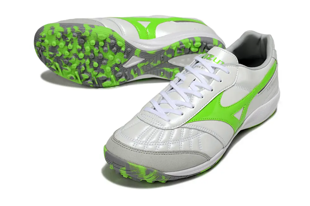 Mizuno Morelia Neo 4 TF - White/Lime Green/Gray