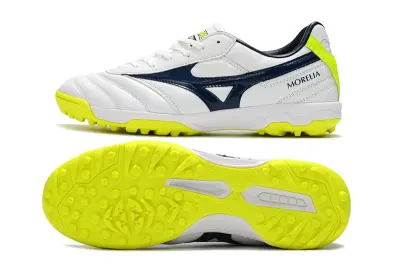 Mizuno Morelia Sala Classic TF - White/Neon Yellow/Navy Blue
