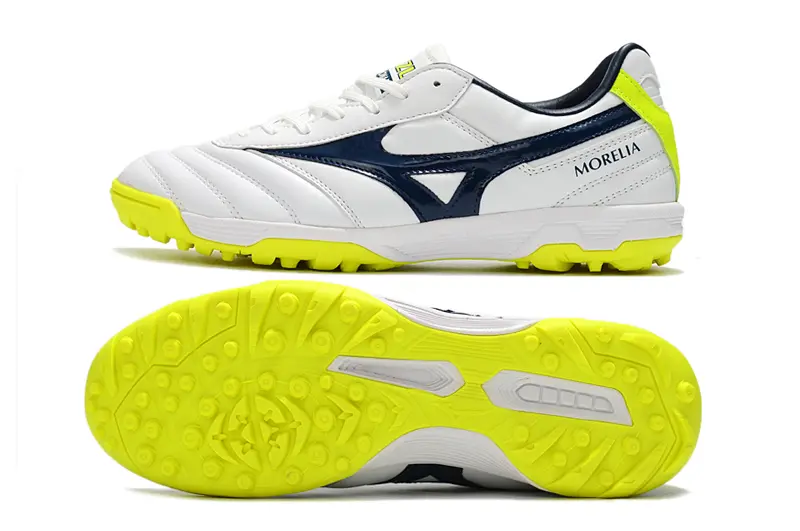 Mizuno Morelia Sala Classic TF - White/Neon Yellow/Navy Blue