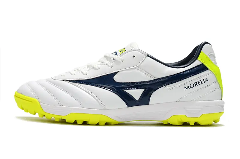 Mizuno Morelia Sala Classic TF - White/Neon Yellow/Navy Blue
