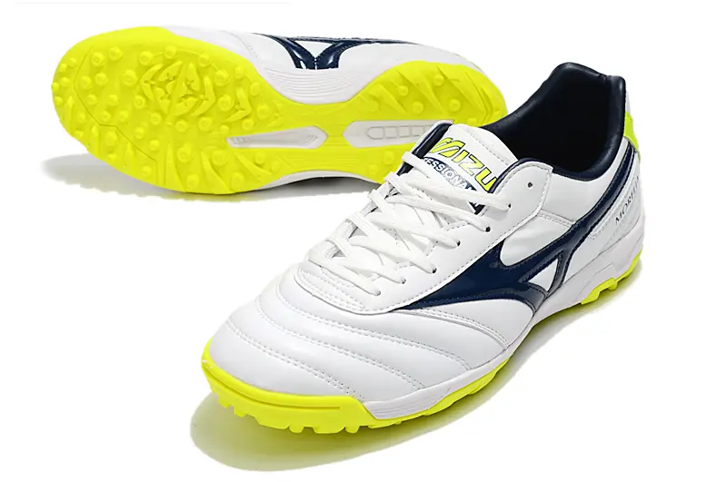 Mizuno Morelia Sala Classic TF - White/Neon Yellow/Navy Blue