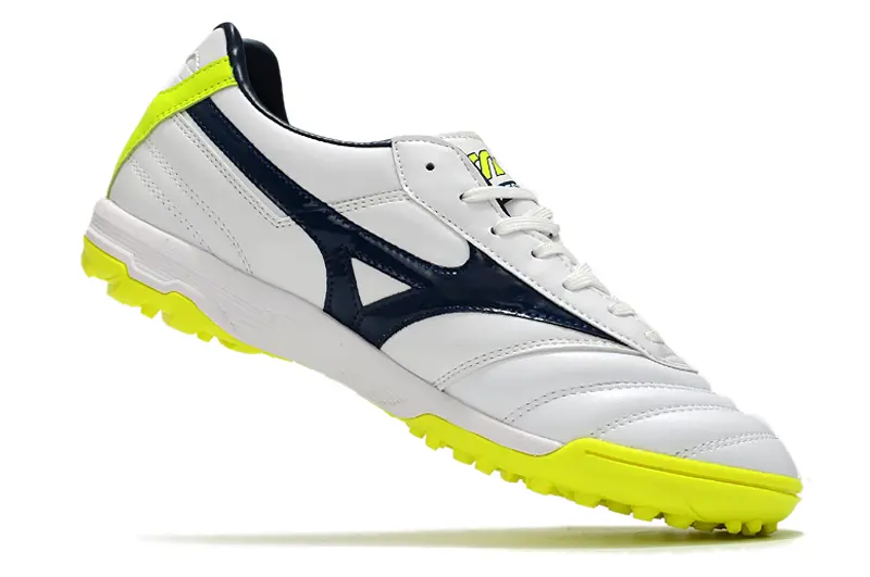 Mizuno Morelia Sala Classic TF - White/Neon Yellow/Navy Blue