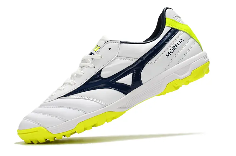 Mizuno Morelia Sala Classic TF - White/Neon Yellow/Navy Blue