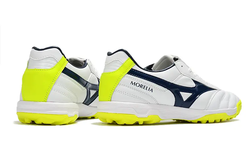 Mizuno Morelia Sala Classic TF - White/Neon Yellow/Navy Blue